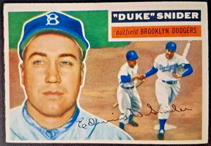 1956 Topps #150 Duke Snider - Brooklyn Dodgers HOF EX Gray Back - Picture 1 of 2