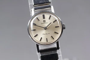 Vintage Omega Geneve Cal. 620 511.213 Silver Sunburst Dial Manual Women's watch - Picture 1 of 12