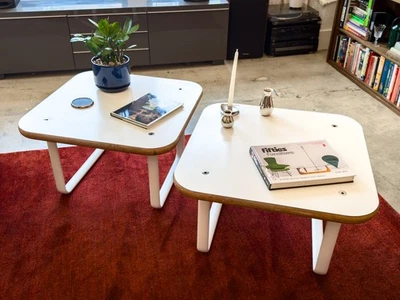 Mesas auxiliares/de café MCM de Bruce Hannah y Jasper Morrison para Knoll, 1970 Foto 1 de 4