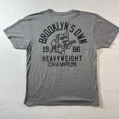 Camiseta de boxeo Roots of Fight Iron Mike Tyson Brooklyn’s Own 1986 Champ talla L Foto 1 de 4