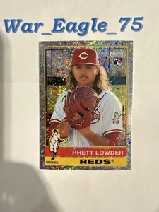 2025 Topps Heritage Rhett Lowder Chrome SILVER SPARKLE Reds RC #181 - Bild 1 von 2