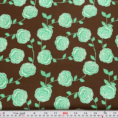 Into The Woods by Vanessa Goertzen for Moda Floral Brown Cotton by the HALF YARD - Image 1 of 2
