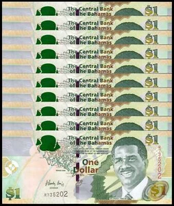 Bahamas 1 Dollar, 2008, P-71, UNC X 10 PCS - Picture 1 of 2