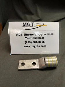 BURNDY / YA44L2NNTFX / 750 2 HOLE LUG; 1/2" X 1 3/4" STANDARD BARREL - Foto 1 di 1