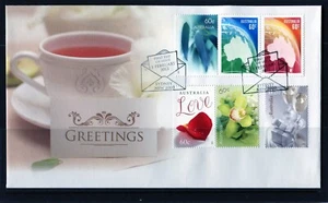 2013 Australia Greetings conjunto de 6 cubiertas de primer día, como nuevas - Imagen 1 de 1