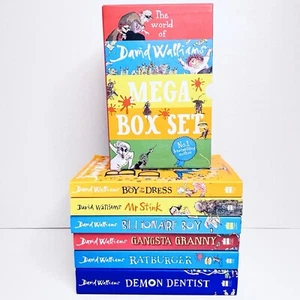 David Walliams Mega Box Set 6 x Paperback Books & Slipcase Children Kids Lot - Picture 1 of 5