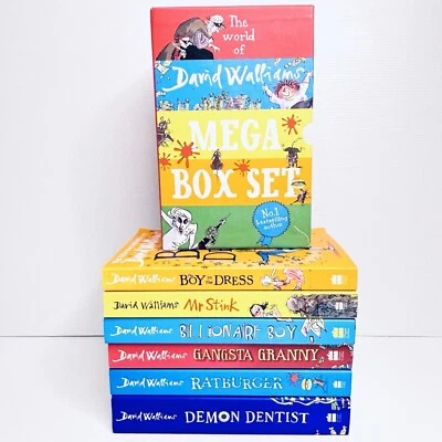 David Walliams Mega Box Set 6 x Paperback Books & Slipcase Children Kids Lot - image 1 of 4