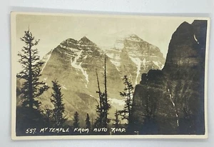 Postcard Mt Temple from Auto Road Alberta Canada Rockies Possible REPRO L287 - Picture 1 of 2