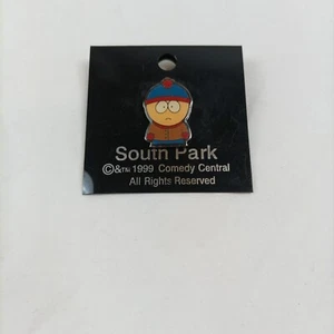 Vintage 1998 South Park Stan Pin Anstecker Comedy Central Emaille Metall - Bild 1 von 10