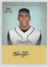 2007 TRISTAR Prospects Plus Yellow /25 David Price #1 Auto