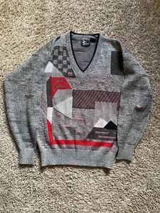 Coogi Style Bold Geometric Design Sweater Size Large - Picture 1 of 7