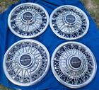 14" TBIRD WIRE SPOKE HUBCAPS (4) ALL METAL MADE IN USA VINTAGE  FITS OTHER YEARS