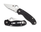 Spyderco Knives Para 3 Compression Lock Black G10 C223GPS Stainless Pocket Knife