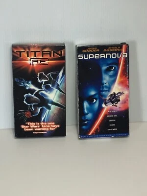 Titan A.E. Animation movie (2000) & Supernova (2000) former Hollywood Video VHS - Image 1 of 4