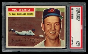 1956 Topps - Gray Back #300 Vic Wertz PSA 7 - Picture 1 of 2