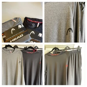 HEAD Mens Lounge Set In Black or Grey Sizes M-2XL Brand New - Picture 1 of 12