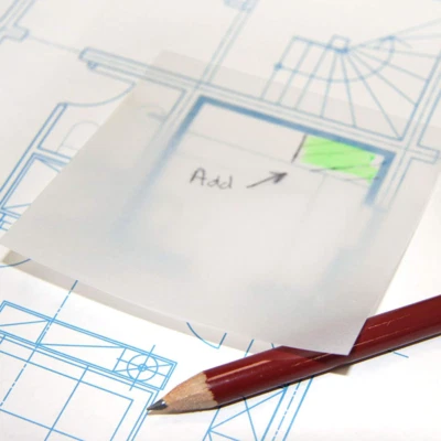 Lenxo Transparente Haftnotizen Wasserdicht, PET 50 Blätter 75mm x 75mm - Bild 1 von 4