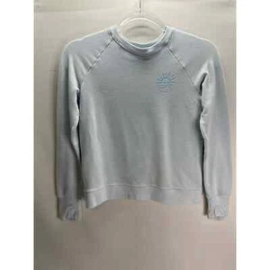 Athleta Girl Blue Modal Blend Sun & Wave Cozy Sweatshirt Size Large / 12  - Picture 1 of 5