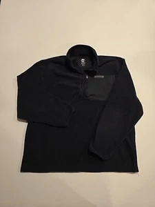 Timberland Uomo 2XL Pullover in Pile Quarto Zip Giacca-Pile Nero - Foto 1 di 8