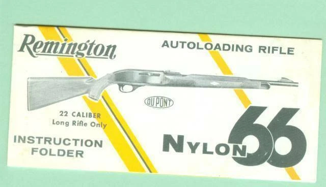 Remington Modelo Nylon 66 Años 50 Instrucciones Propietarios de Fábrica Manual Reproducción Foto 1 de 1