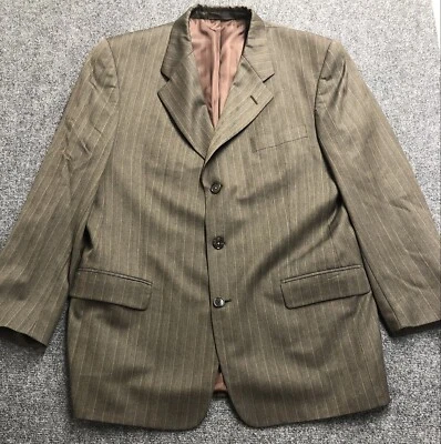 Blazer de tweed a rayas para hombre Louis Roth talla 41R Foto 1 de 4