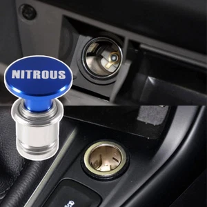 Repuesto de encendedor de cigarrillos anodizado aluminio 12 V con botón nitroso para automóvil - Imagen 1 de 5