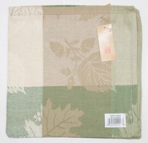 (6) Cotton Park 100% Cotton Napkins ~ Many Leaves ~ 18" x 18" Square **NEW** - Picture 1 of 2