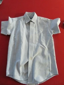 KAYNEE / FLYNN AND O'HARA SHORT SLEEVE BLUE BUTTON DOWN DRESS SHIRT SZ: 10 - Picture 1 of 1