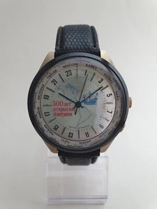 Russian Raketa Worldtimer 24H 500 America in Russian zirconium - Bild 1 von 9