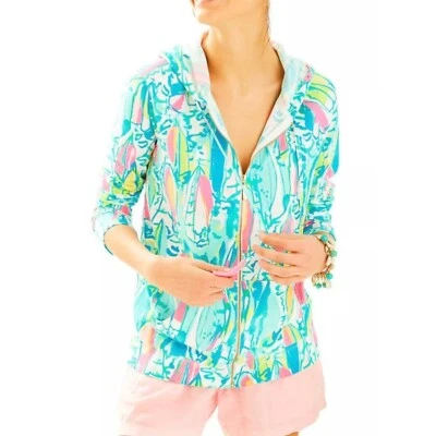 Sudadera con capucha para mujer Lilly Pulitzer Beach and Bae amarre veleros talla pequeña Foto 1 de 4