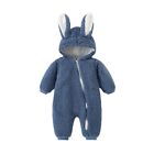 Newborn Baby kids Romper Cute rabbit Warm Thick Snowsuit Hooded Coat Jumpsuit