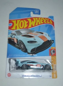 HOT WHEELS 2023 HW TURBO 2/5 - ASTON MARTIN VANTAGE GTE GULF BLUE - Picture 1 of 6