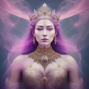 Calcomanía adhesiva princesa púrpura - Imagen 1 de 3