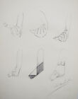 Workshop VIONNET - original drawing - pencil - sleeves 152