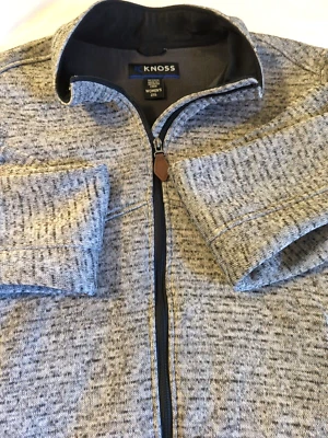 Fleece Sweater Jacket Women 2XL KNOSS Light Heather Minimalist Warm Cozy Outside - Image 1 of 4