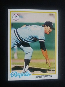 1978 Topps Baseball Card # 218 Marty Pattin - Kansas City Royals (EX)