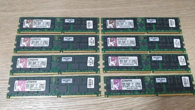 Lot Of 8 (8x2G) Kingston 2GB PC2100 (DDR-266) 41P0252 / KTM5037/4G - Image 1 of 4