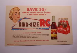 Tarjeta de cupón vintage Royal Crown - Imagen 1 de 1