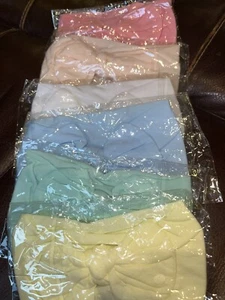 6 Pack Bow Headbands variety set for baby toddler girl Pastel Colors - Picture 1 of 3