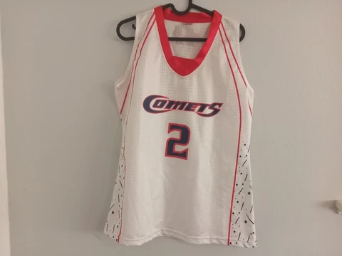 Vintage MIchelle Snow Houston Comets #2 Basketball WNBA Jersey Large Used Cover