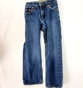 Gap Denim Blue Jeans Pants Boy's Size 7 Slim Original Fit Waistband Adjusters - Picture 1 of 6