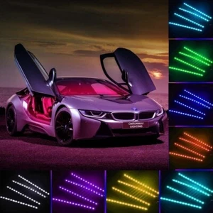 Striscia LED Auto, Luci LED Interne per Auto con 48 LEDs, 9 Colori Luci - Foto 1 di 8