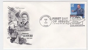 TurtlesTradingPost- Century- Theodore Roosevelt 1930s #3182b- 1998 FDC- Artcraft - Picture 1 of 1