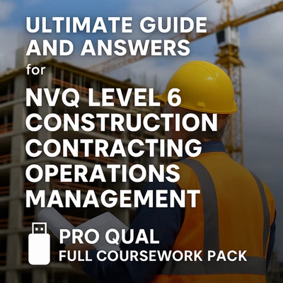 NVQ Level 6 Construction Contracting Operations Management  - ProQual Completed - Image 1 of 2