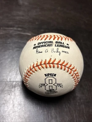 Rawlings Official American League Baseball Cal Ripken Baltimore Orioles 2131 - Image 1 of 4