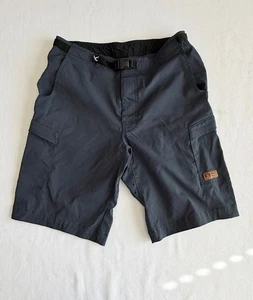 PRANA BREATHE MEN'S NYLON STRETCH HIKING SHORTS - NAVY - Sz M (32") - BELTED - Picture 1 of 12