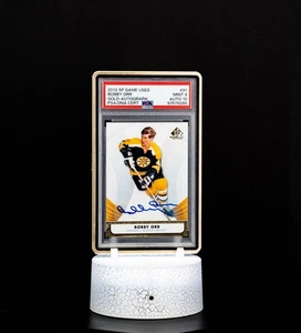 Bobby Orr 2012 SP Game Used Gold Autographs #91 / PSA Mint 9, Auto GEM MT 10 - Picture 1 of 7