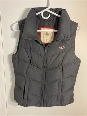 Chaleco acolchado Hollister para mujer Bodywarmer informal ocio gris talla mediana Foto 1 de 4