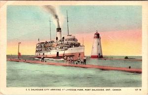 S S Dalhousie Lakeside Park Port Dalhousie Ontario Canada Postcard D894 - Picture 1 of 2