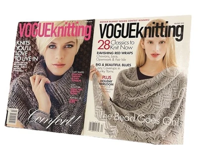 Vogue Knitting International Magazines Winter 2011-12 Holiday 2015 Lot of 2 - Image 1 of 4